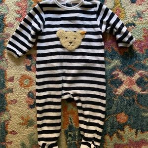 Steiff stripped bear onesie